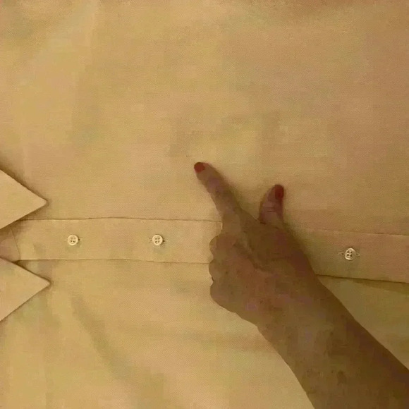 Ingram Mens Orange 100% Cotton Long Sleeve Button Up Shirt Made In Italy 17.5/44 - Picture 8 of 11